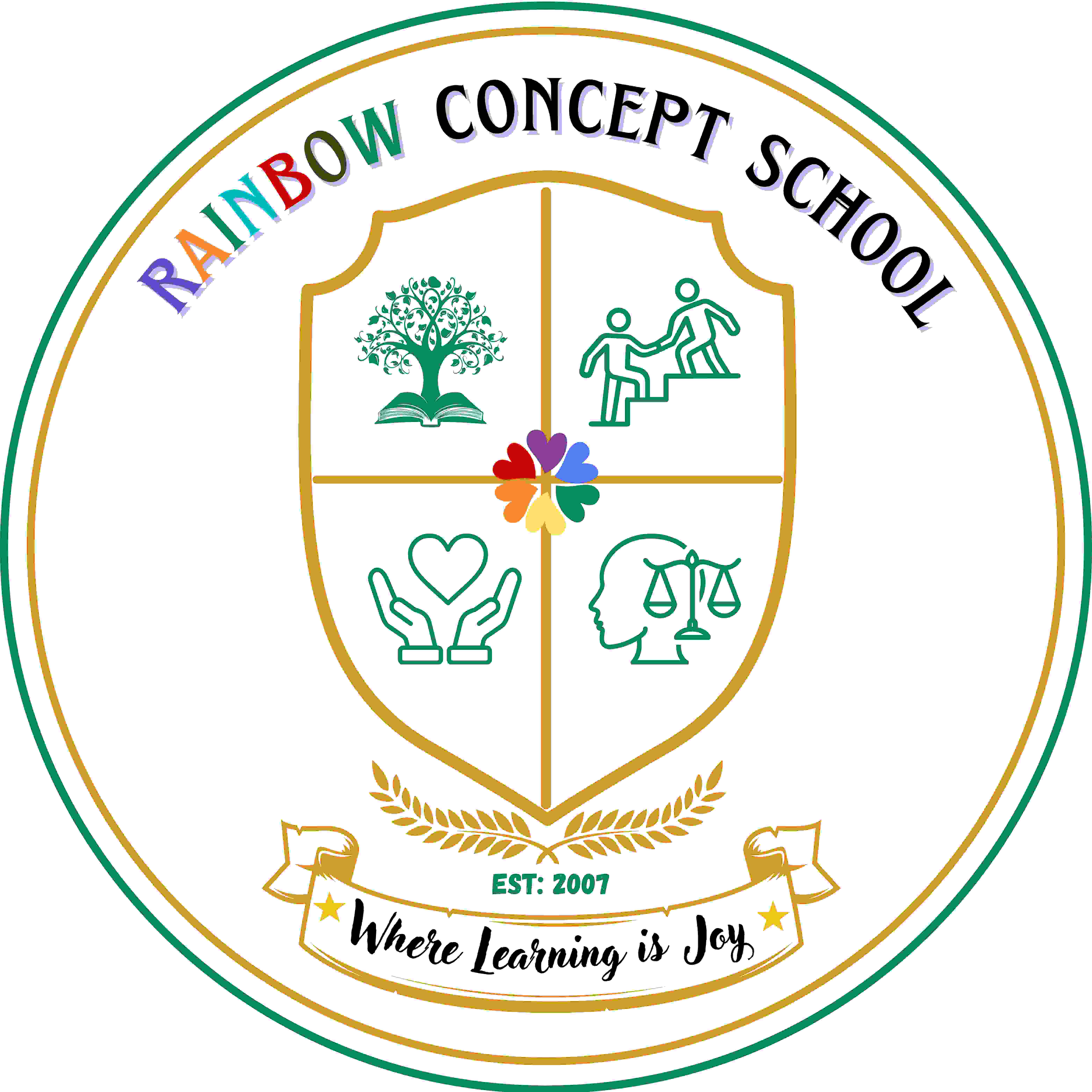 Rainbow Concept School logo